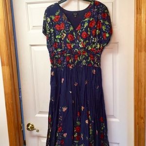 J. Peterman floral dress, brand new never worn!